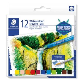   Művészeti zsírkréta Staedtler Design Journey akvarell 12 db-os klt.