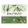 Művészeti rajztömb Clairefontaine Bamboo 32x24 cm 20 lap 250g fekvő akvarell technikához