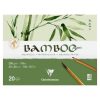 Művészeti rajztömb Clairefontaine Bamboo 40x30 cm 20 lap 250g fekvő akvarell technikához