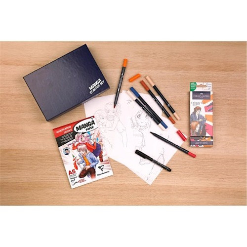 Művészeti kreatív szett Clairefontaine Manga kezdő