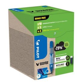   PILOT Táblamarker, 2,3 mm, kúpos, PILOT "V-Board Master, Bonus Pack", kék + betét