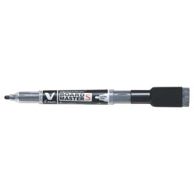   PILOT Táblamarker, törlőkupakkal, 1,3 mm, EF, kúpos, PILOT "V-Board Master S", fekete
