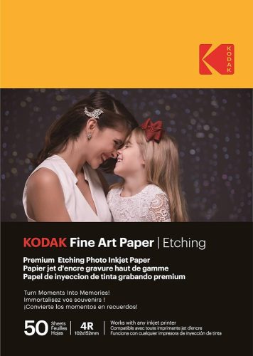 KODAK Fine Art fotópapír - Etching effect 210g, A6, 10x15, 50db