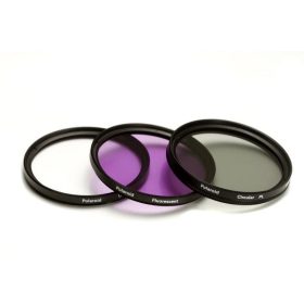   Polaroid szûrõszett (UV, CPL, FLD) + 4 db-os szûrõtok 62 mm