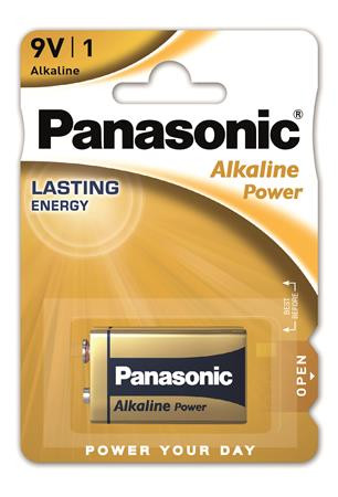 PANASONIC Elem, 9V, 1 db, PANASONIC "Alkaline power"