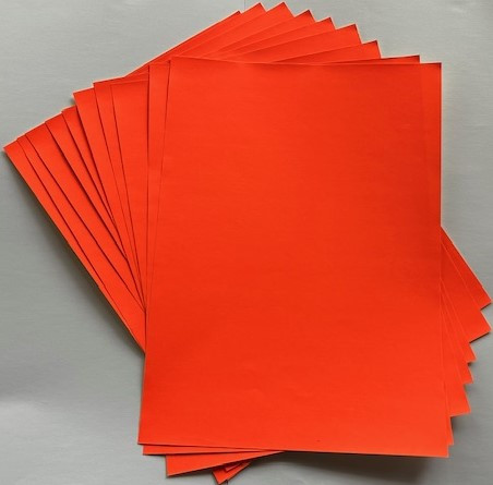  Öntapadós papír A/4 OfficeArt neon vörös 10 ív/csomag KIFUTÓ TERMÉK