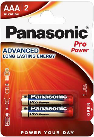 PANASONIC Elem, AAA mikro, 2 db, PANASONIC "Pro power"