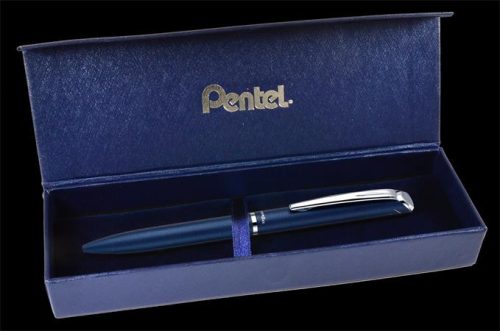 PENTEL Rollertoll, 0,35 mm, rotációs, diplomatakék tolltest, PENTEL "EnerGel BL-2007" kék