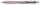 PENTEL Rollertoll, 0,35 mm, nyomógombos, rózsaszín tolltest, PENTEL "EnerGel BL-407" kék