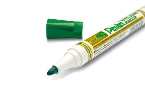 PENTEL Táblamarker, 2 mm, kúpos hegy, PENTEL, zöld