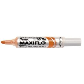   PENTEL Táblamarker, 2,5 mm, kúpos, PENTEL "Maxiflo MWL5M", narancs