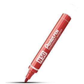   PENTEL Alkoholos marker, 2 mm, kúpos, PENTEL "N50", piros