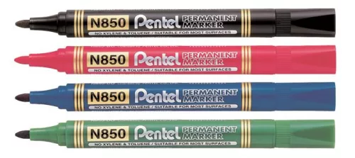 PENTEL Alkoholos marker, 1,5 mm, kúpos, PENTEL "N850", kék