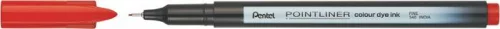 PENTEL Tűfilc, 0,4 mm, PENTEL "Pointliner", piros