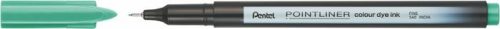 PENTEL Tűfilc, 0,4 mm, PENTEL "Pointliner", tengerzöld