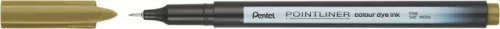 PENTEL Tűfilc, 0,4 mm, PENTEL "Pointliner", aranybarna