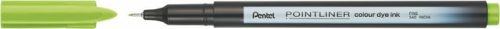 PENTEL Tűfilc, 0,4 mm, PENTEL "Pointliner", almazöld