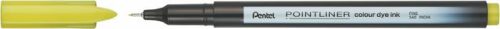 PENTEL Tűfilc, 0,4 mm, PENTEL "Pointliner", limezöld