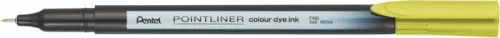PENTEL Tűfilc, 0,4 mm, PENTEL "Pointliner", limezöld