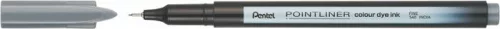 PENTEL Tűfilc, 0,4 mm, PENTEL "Pointliner", szürke