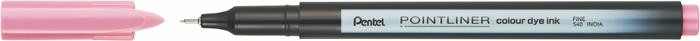 PENTEL Tűfilc, 0,4 mm, PENTEL "Pointliner", babarózsaszín