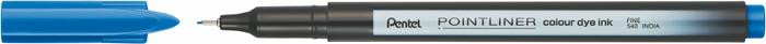 PENTEL Tűfilc, 0,4 mm, PENTEL "Pointliner", jégkék