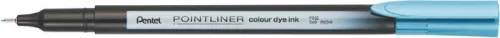 PENTEL Tűfilc, 0,4 mm, PENTEL "Pointliner", tengerkék