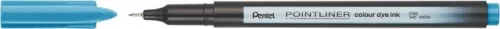 PENTEL Tűfilc, 0,4 mm, PENTEL "Pointliner", türkizkék