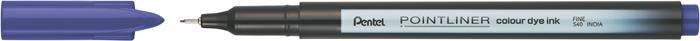 PENTEL Tűfilc, 0,4 mm, PENTEL "Pointliner", sötétlila