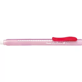   PENTEL Radírstift, tolóbetétes, PENTEL "ZE11-A", piros klip