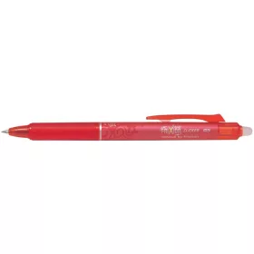   PILOT Rollertoll, 0,25 mm, törölhető, nyomógombos, PILOT "Frixion Clicker", piros