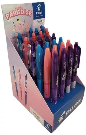 PILOT Rollertoll display, 0,35 mm, törölhető, PILOT "Frixion Ball Fancy", "Frixion Clicker Fancy", vegyes