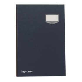 PAGNA Aláírókönyv, A4, 20 rekeszes, karton, PAGNA, kék
