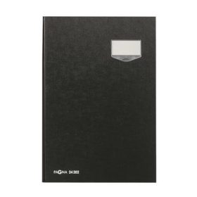   PAGNA Aláírókönyv, A4, 20 rekeszes, karton, PAGNA, fekete