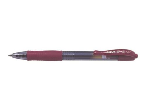 PILOT Zseléstoll, 0,32 mm, nyomógombos, PILOT "G-2", bordó