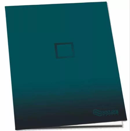 PULSE Füzet, tűzött, A5, kockás, 52 lap, PULSE "Dark Colours"