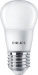   PHILIPS LED izzó, E27, kisgömb, P45, 5W, 470lm, 2700K, PHILIPS "CorePro"