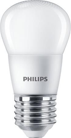 PHILIPS LED izzó, E27, kisgömb, P45, 5W, 470lm, 2700K, PHILIPS "CorePro"