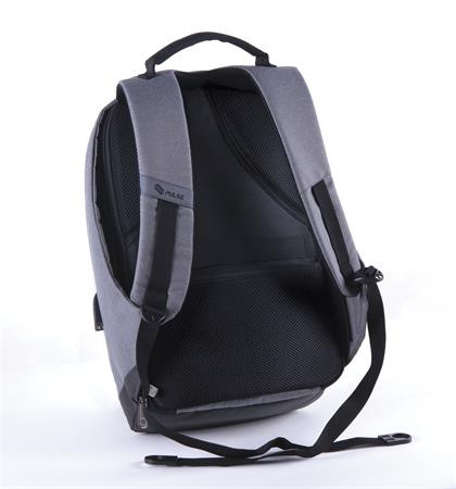 PULSE Hátizsák, notebook tartóval, lopásgátló kialakítás, PULSE "Maze", szürke