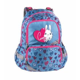  PULSE Hátizsák, anatómiai, PULSE "Anatomic Little Rabbit", kék-rózsaszín