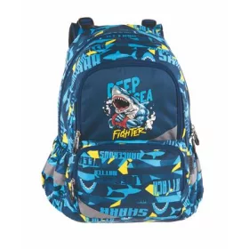   PULSE Hátizsák, anatómiai, PULSE "Anatomic Deep Sea Fighter", világoskék-sötétkék