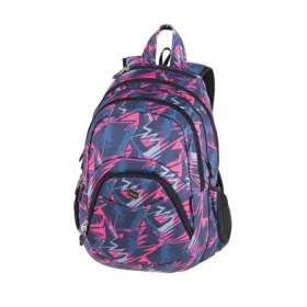   PULSE Hátizsák, 2in1, notebook tartóval és audió csatlakozóval, PULSE "Teens Pink Ice"