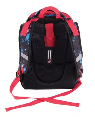 PULSE Hátizsák, anatómiai, PULSE "Anatomic Cube Off-Road", fekete-piros