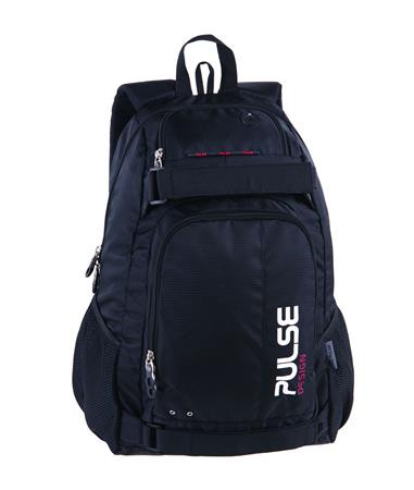 PULSE Hátizsák, notebook tartóval, PULSE "Scate", fekete