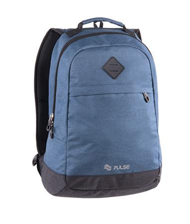 PULSE Hátizsák, notebook tartóval, PULSE "Bicolor Yale", kék
