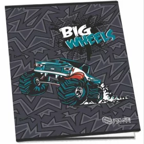   PULSE Füzet, tűzött, A5, kockás, 52 lap, PULSE "Boys"