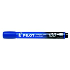   PILOT Alkoholos marker, 1 mm, kúpos, PILOT "Permanent Marker 100", kék