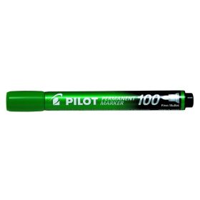   PILOT Alkoholos marker, 1 mm, kúpos, PILOT "Permanent Marker 100", zöld
