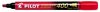 PILOT Alkoholos marker, 1,5-4 mm, vágott, PILOT "Permanent Marker 400", piros