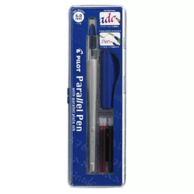   PILOT Töltőtoll, 0,5-6 mm, kék kupak, PILOT "Parallel Pen"